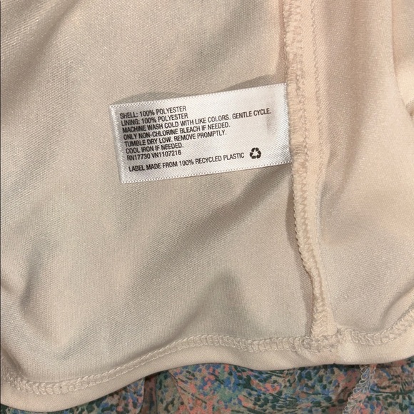 Ava & Viv Multicolor Button-Front Dress Pink Green Plus size 2x - Picture 9 of 9